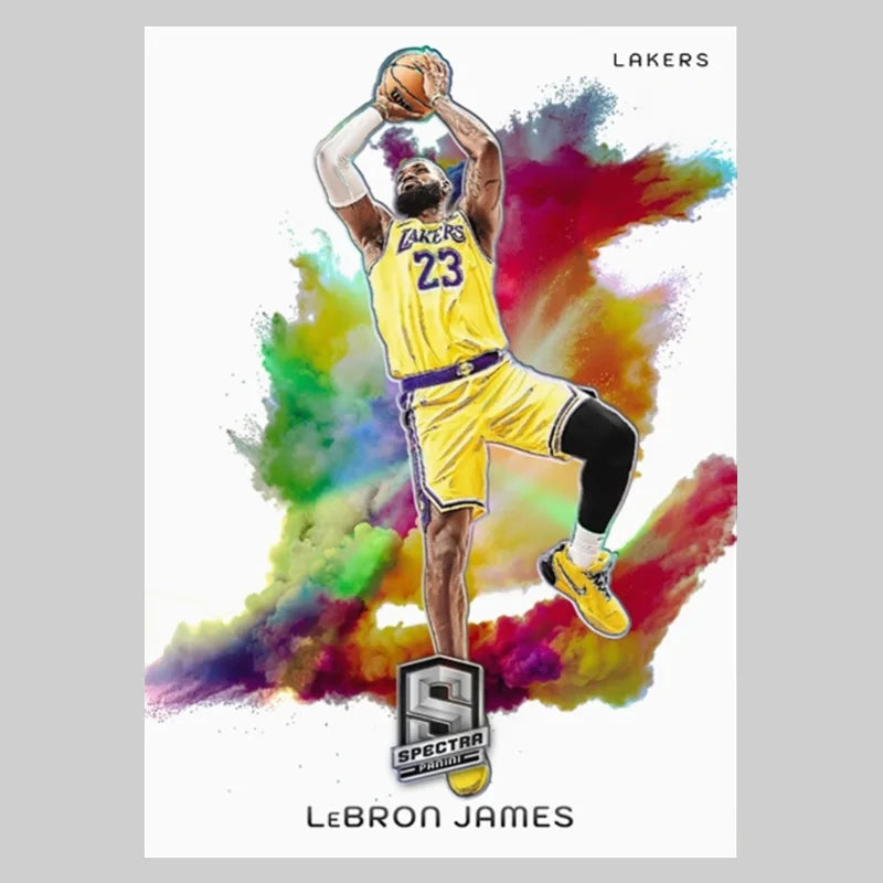 Panini 2024 Diy Homemade Best of The Nba Color Blast Wembanyama James Doncic Curry Basketball Star Trading Cards Gift Collection