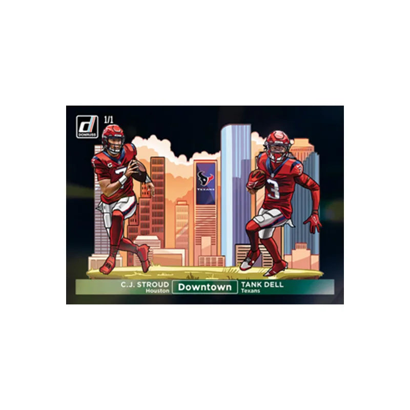 Panini 2024 Nfl Horizontal Downtown Black Joash Allen Tom Brady Justin Jefferson Diy Rugby Star Trading Cards Gift Collection