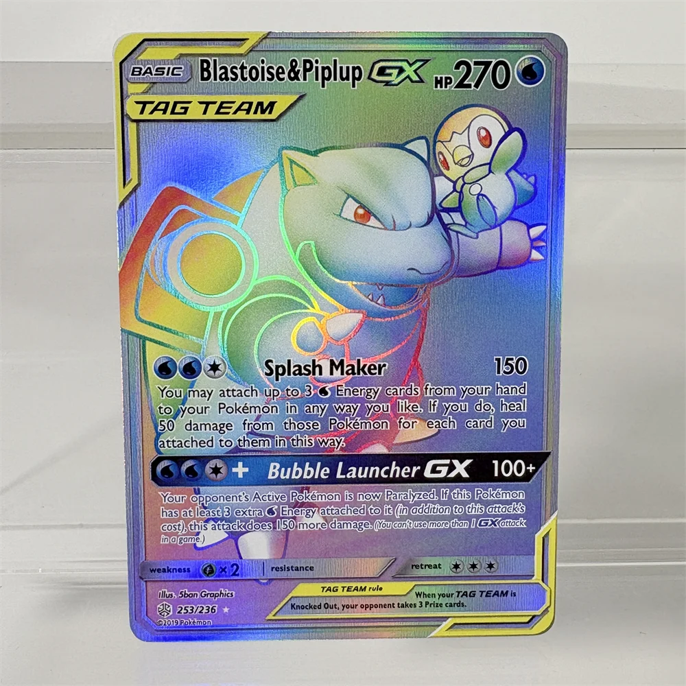 PKM Foil Cards Proxy Cards Sword & Shield and Sun & Moon So Many Holographic Game Trading Collection PTCG Proxy Toys Gifts