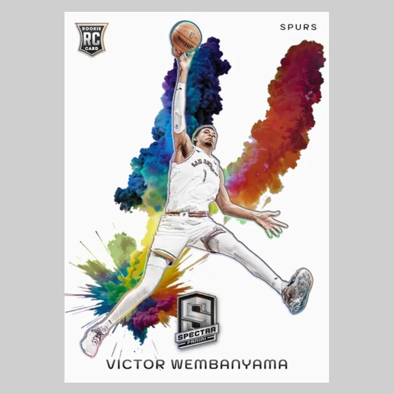 Panini 2024 Diy Homemade Best of The Nba Color Blast Wembanyama James Doncic Curry Basketball Star Trading Cards Gift Collection