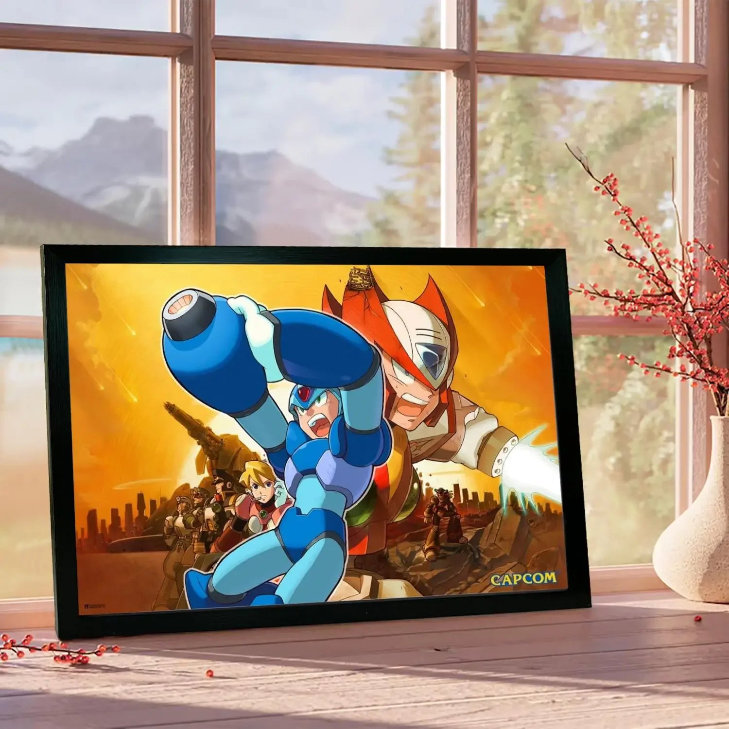 mega man video games Canvas Art Poster, Wall Art, Picture Print, Modern Family, Bedroom Decor, Posters,Decorative painting