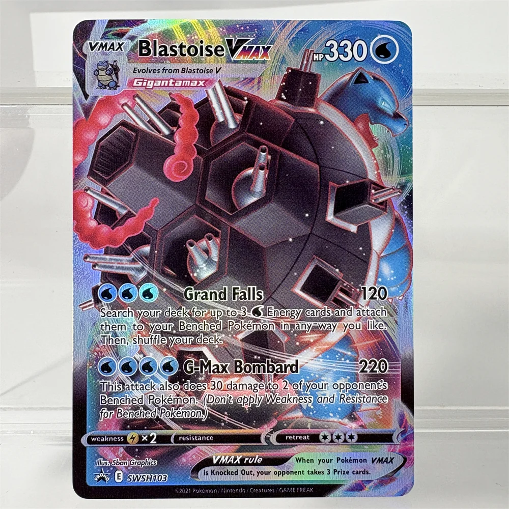 PKM Foil Cards Proxy Cards Sword & Shield and Sun & Moon So Many Holographic Game Trading Collection PTCG Proxy Toys Gifts