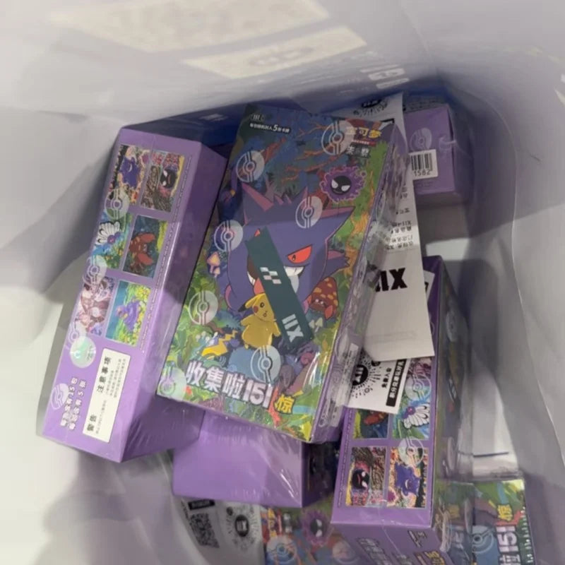 100%Original Pokes Trading Card Game Ptcg Collected 151 Jing Scarlet&Violet Simplified Chinese Version Collections Birthday Gift