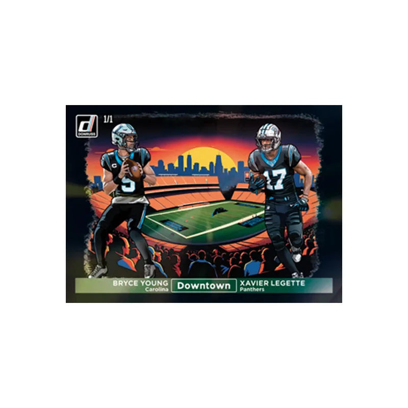 Panini 2024 Nfl Horizontal Downtown Black Joash Allen Tom Brady Justin Jefferson Diy Rugby Star Trading Cards Gift Collection