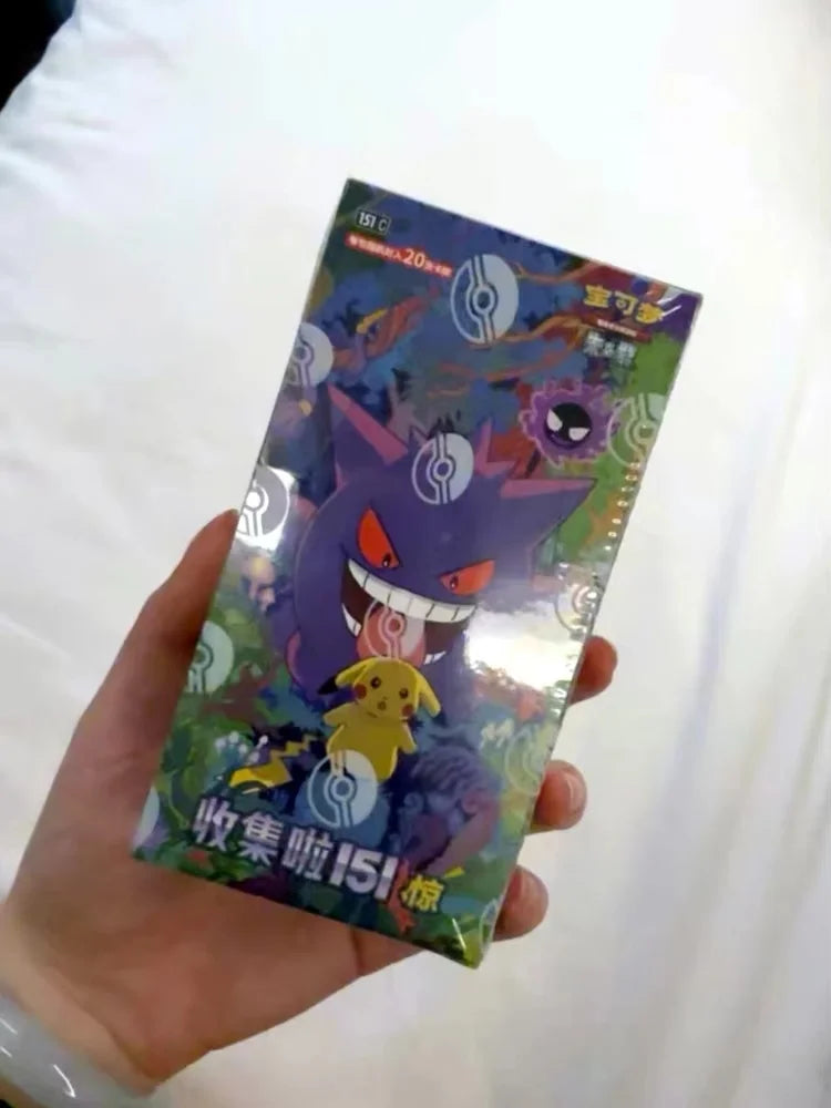 100%Original Pokes Trading Card Game Ptcg Collected 151 Jing Scarlet&Violet Simplified Chinese Version Collections Birthday Gift