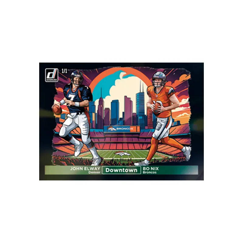 Panini 2024 Nfl Horizontal Downtown Black Joash Allen Tom Brady Justin Jefferson Diy Rugby Star Trading Cards Gift Collection