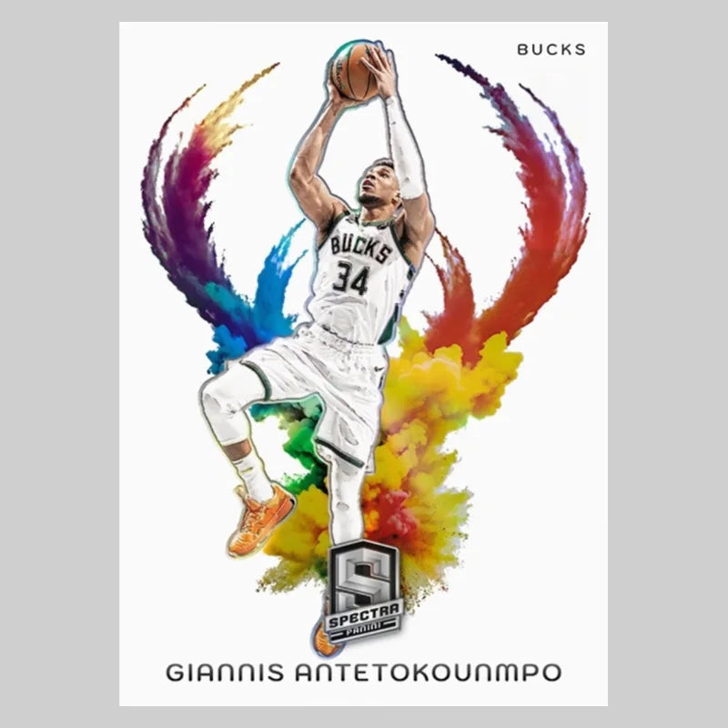 Panini 2024 Diy Homemade Best of The Nba Color Blast Wembanyama James Doncic Curry Basketball Star Trading Cards Gift Collection