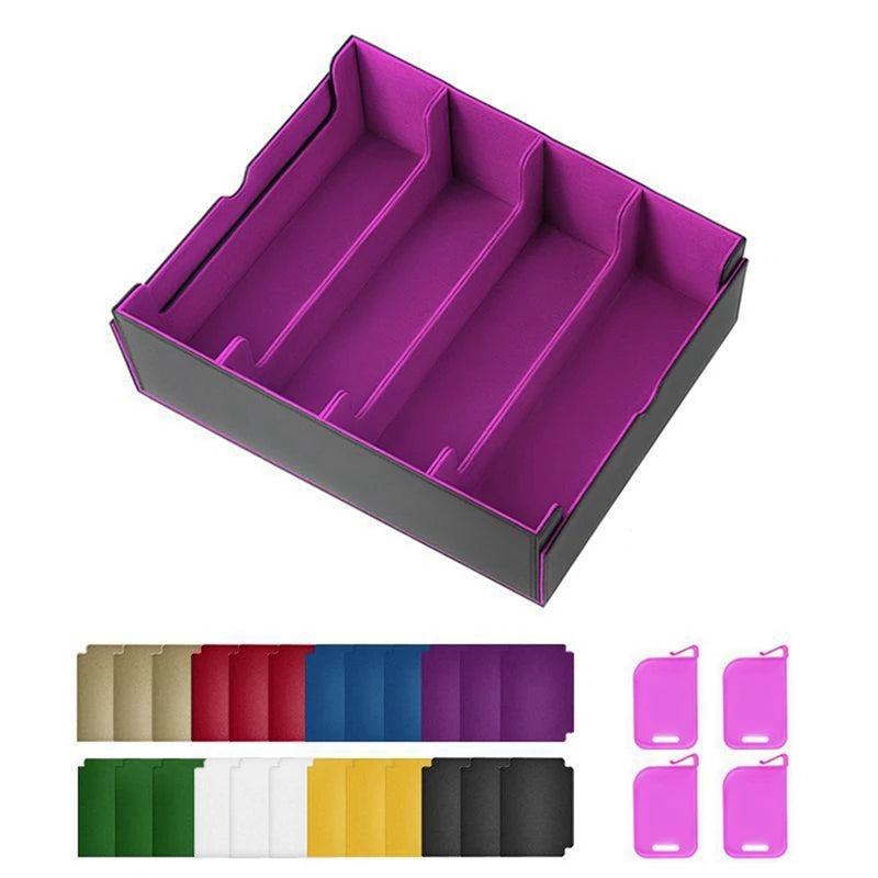 B49B-Upgrade Card Storage Box,TCG Deck Case,Fits 2400+ Single Sleeved Cards For MTG,Yugioh,TCG,Trading Cards Sport Cards
