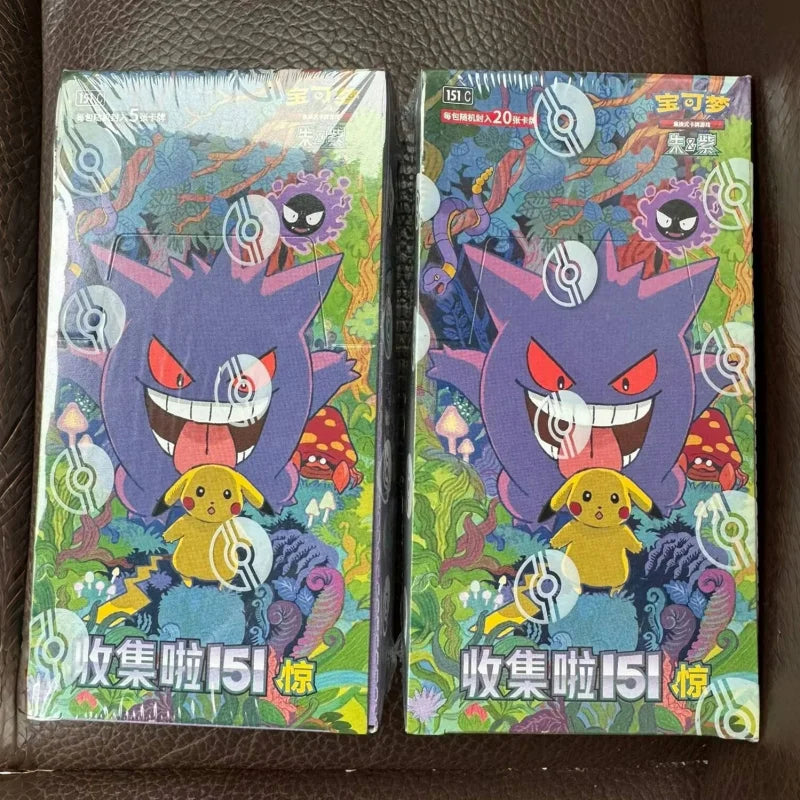 100%Original Pokes Trading Card Game Ptcg Collected 151 Jing Scarlet&Violet Simplified Chinese Version Collections Birthday Gift