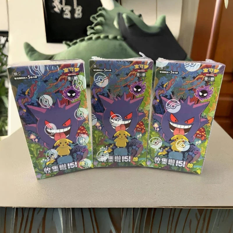100%Original Pokes Trading Card Game Ptcg Collected 151 Jing Scarlet&Violet Simplified Chinese Version Collections Birthday Gift