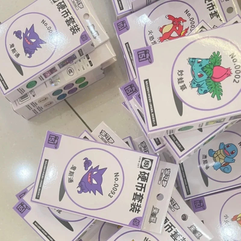 New Selling Original Poke Trading Ptcg Card 151C Jing Simplified Chinese Coin Set Random Style Birthday Gift Collection Card Toy