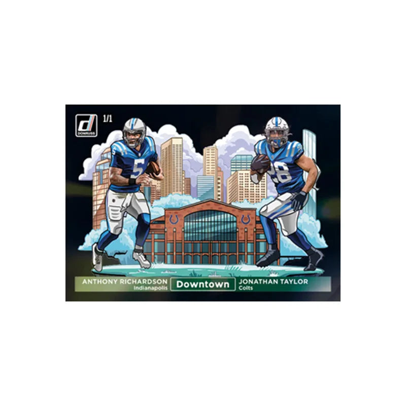 Panini 2024 Nfl Horizontal Downtown Black Joash Allen Tom Brady Justin Jefferson Diy Rugby Star Trading Cards Gift Collection