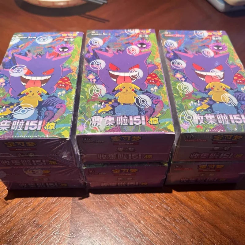 100%Original Pokes Trading Card Game Ptcg Collected 151 Jing Scarlet&Violet Simplified Chinese Version Collections Birthday Gift
