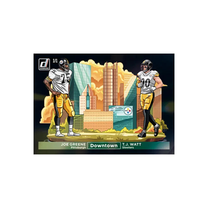 Panini 2024 Nfl Horizontal Downtown Black Joash Allen Tom Brady Justin Jefferson Diy Rugby Star Trading Cards Gift Collection