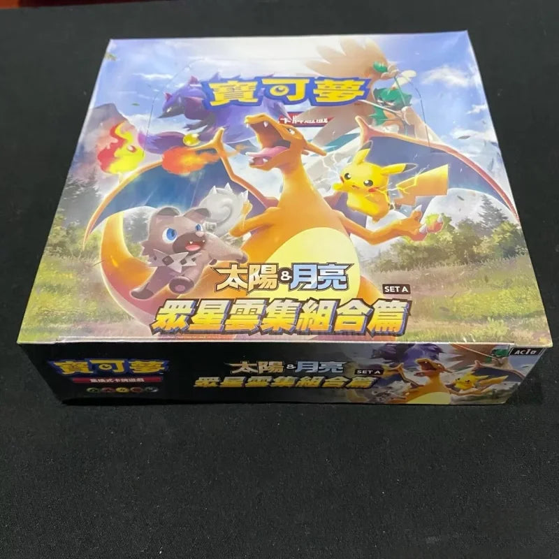 100% Genuine PokéM0n Trading Ptcg Cards Sun&Moon Chinese Star-studded Dreams come true Thin Box-Fat Box Booster Pack In Stock