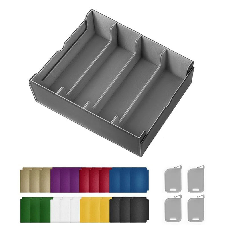 B49B-Upgrade Card Storage Box,TCG Deck Case,Fits 2400+ Single Sleeved Cards For MTG,Yugioh,TCG,Trading Cards Sport Cards