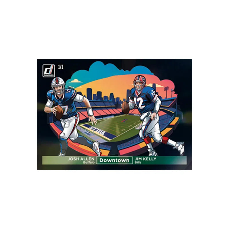 Panini 2024 Nfl Horizontal Downtown Black Joash Allen Tom Brady Justin Jefferson Diy Rugby Star Trading Cards Gift Collection