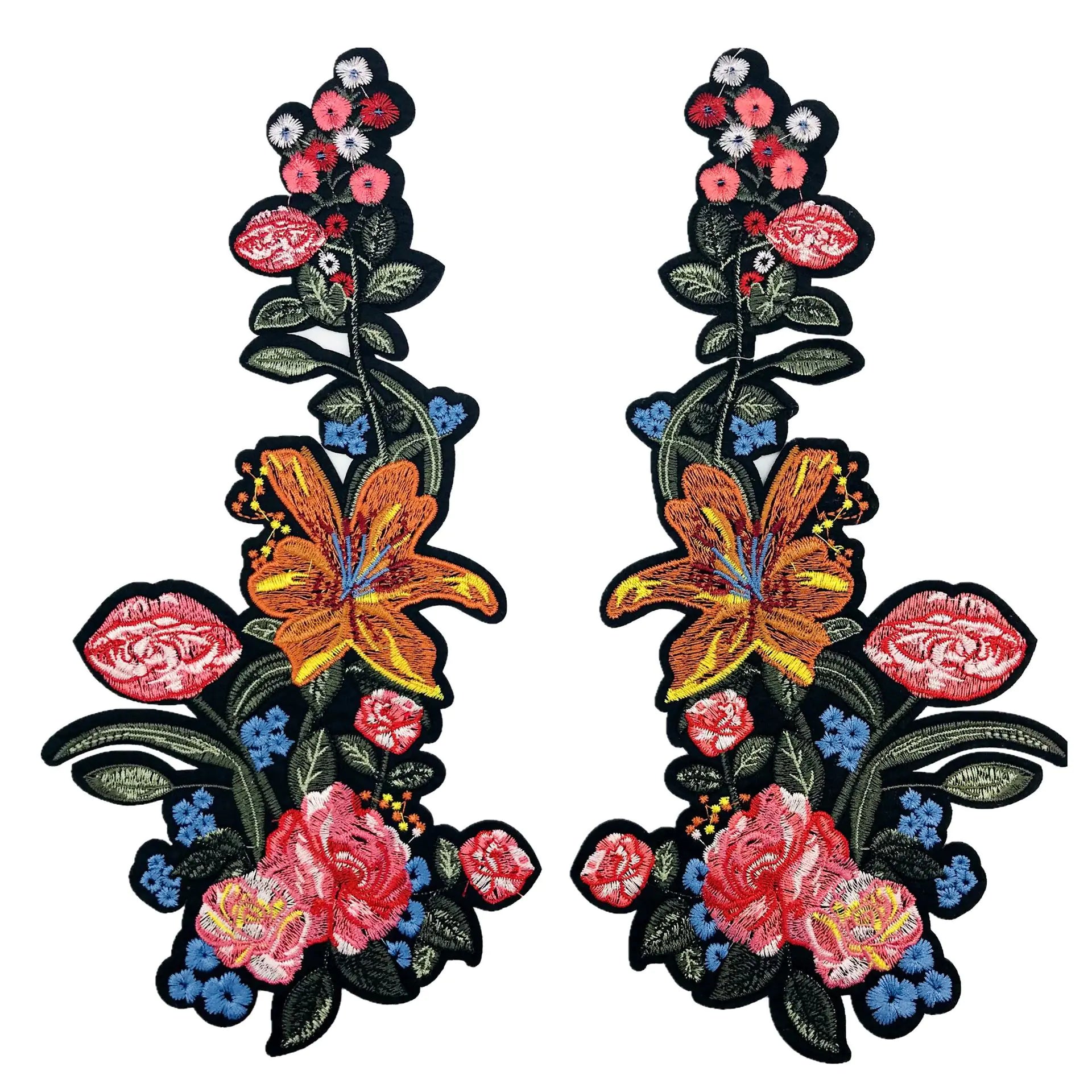 Rose Belt Adhesive Applique Embroidery Patch Stickers