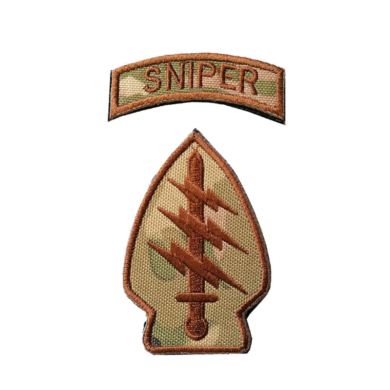 MC Camouflage Embroidered Patch for Tactical Gear