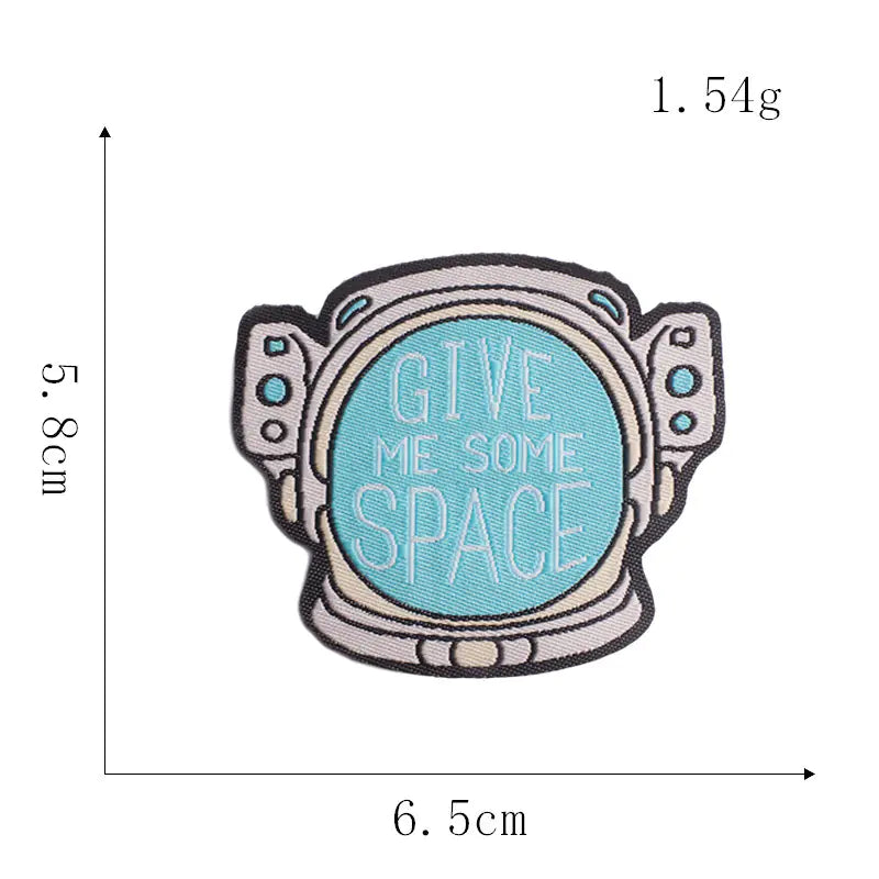 High-End Woven Cloth Embroidered Patch Stickers