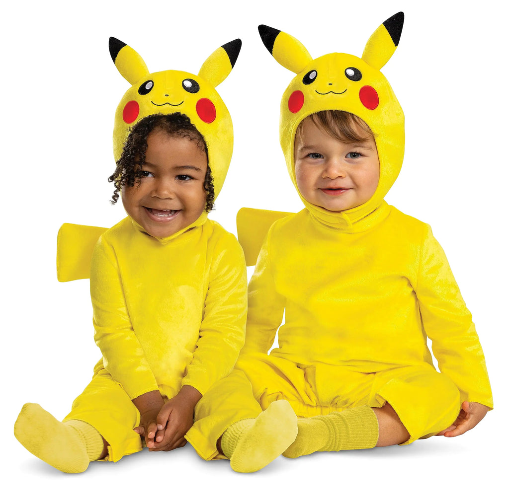 Disguise Pikachu Costume Romper Official Pokemon Toddler Outfit and Headpiece Size (3T-4T)