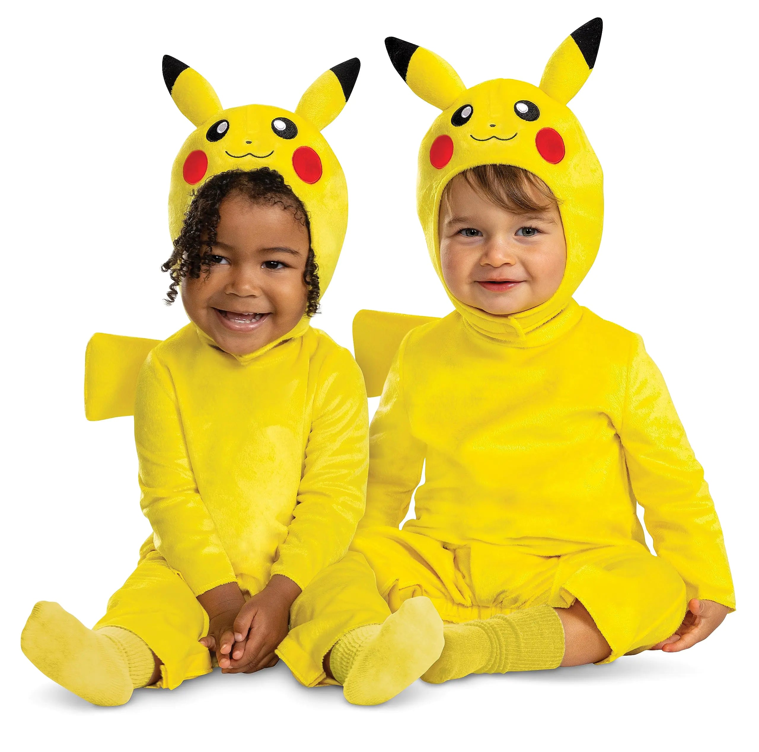 Disguise Pikachu Costume Romper Official Pokemon Toddler Outfit and Headpiece Size (3T-4T)