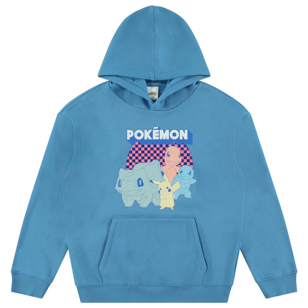 Pokemon Boys Charizard Pikachu Pullover Hoodie for Little and Big Boys Sizes XS-XL Aqua