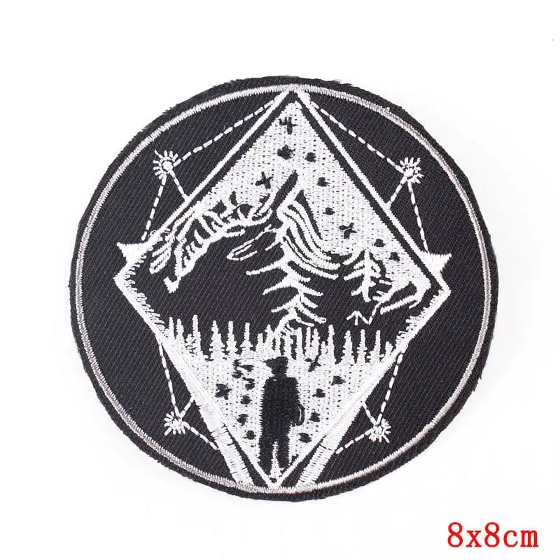 Punk Embroidery Cloth Patch Stickers for DIY Clothes