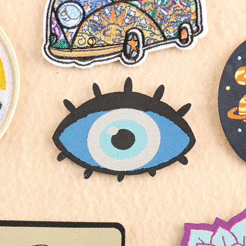High-End Woven Cloth Embroidered Patch Stickers