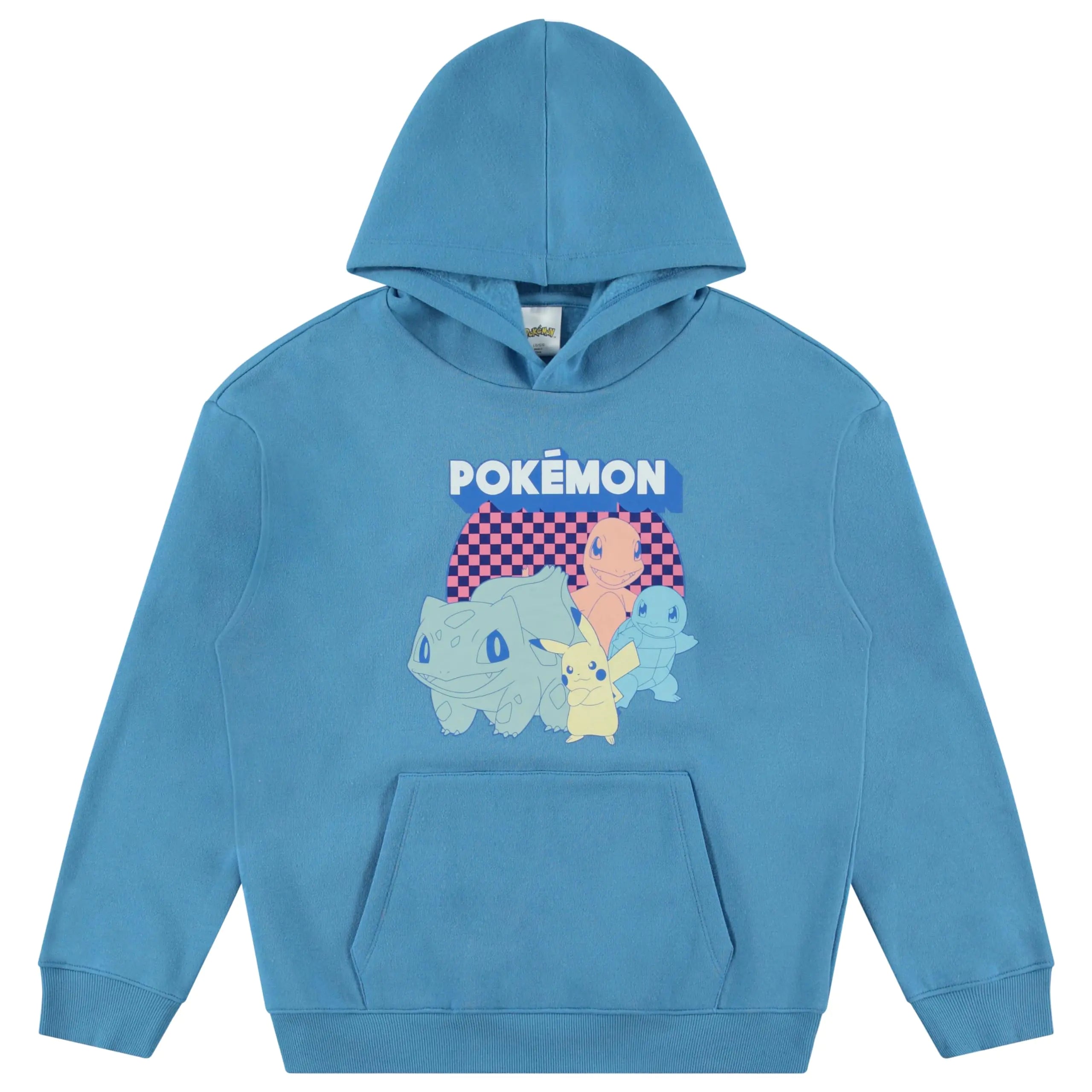 Pokemon Boys Charizard Pikachu Pullover Hoodie for Little and Big Boys Sizes XS-XL Aqua