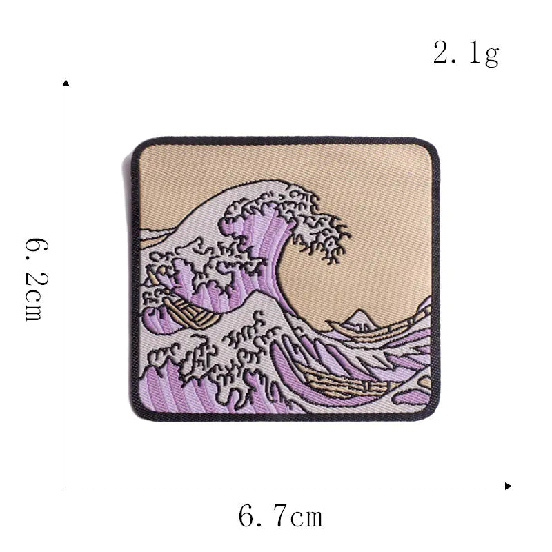 High-End Woven Cloth Embroidered Patch Stickers