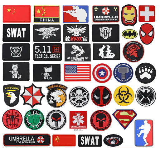 PVC National Flag Patch - Tactical Backpack Accessory