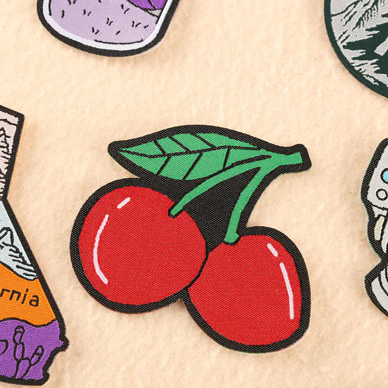 High-End Woven Cloth Embroidered Patch Stickers