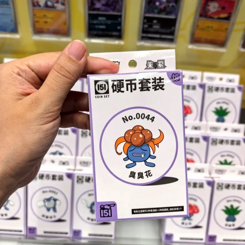 New Selling Original Poke Trading Ptcg Card 151C Jing Simplified Chinese Coin Set Random Style Birthday Gift Collection Card Toy