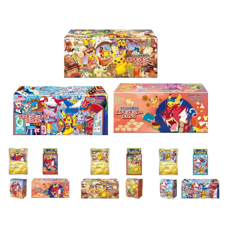 Original pkm Trading Card Game PTCG Genuine Japanese version Pikachu Tohoku Fukuoka Hiroshima Limit Edition Special Ceremony Box