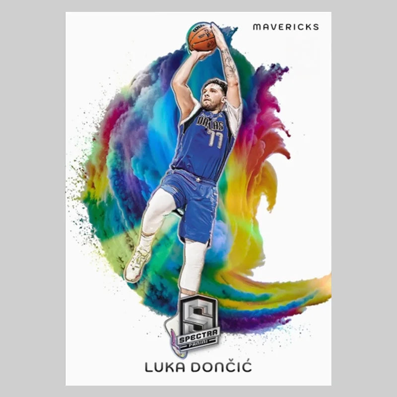 Panini 2024 Diy Homemade Best of The Nba Color Blast Wembanyama James Doncic Curry Basketball Star Trading Cards Gift Collection