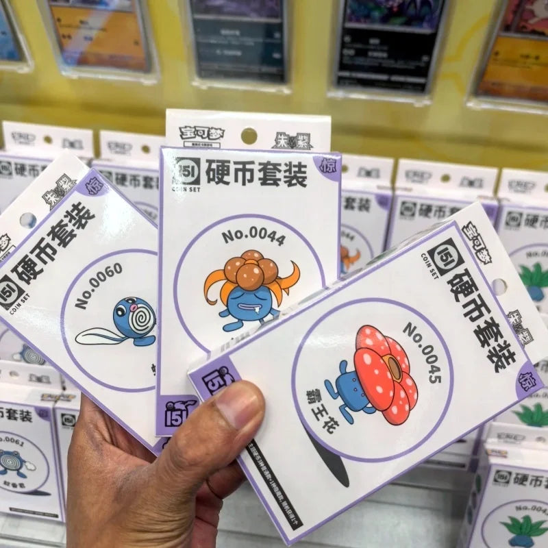 New Selling Original Poke Trading Ptcg Card 151C Jing Simplified Chinese Coin Set Random Style Birthday Gift Collection Card Toy