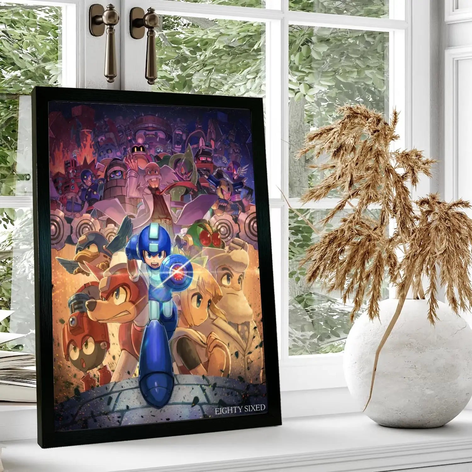 mega man video games Canvas Art Poster, Wall Art, Picture Print, Modern Family, Bedroom Decor, Posters,Decorative painting