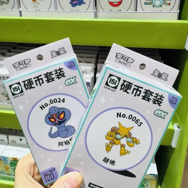 New Selling Original Poke Trading Ptcg Card 151C Jing Simplified Chinese Coin Set Random Style Birthday Gift Collection Card Toy