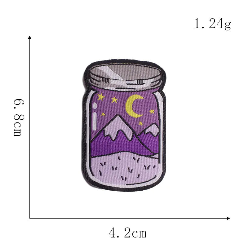 High-End Woven Cloth Embroidered Patch Stickers