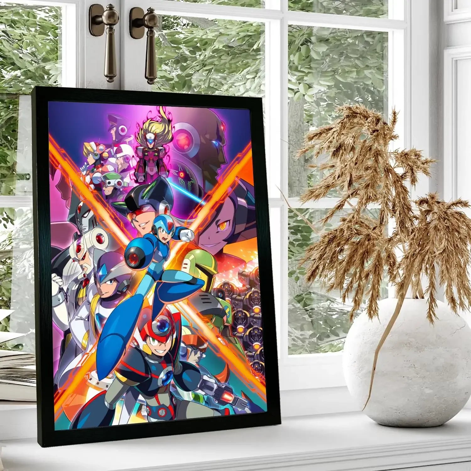 mega man video games Canvas Art Poster, Wall Art, Picture Print, Modern Family, Bedroom Decor, Posters,Decorative painting