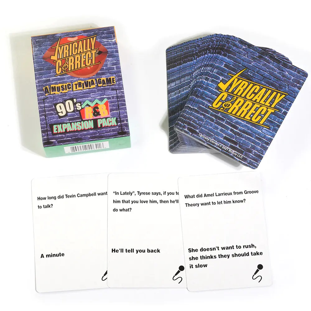 Lyrically Correct Adult Party Music Game Cards