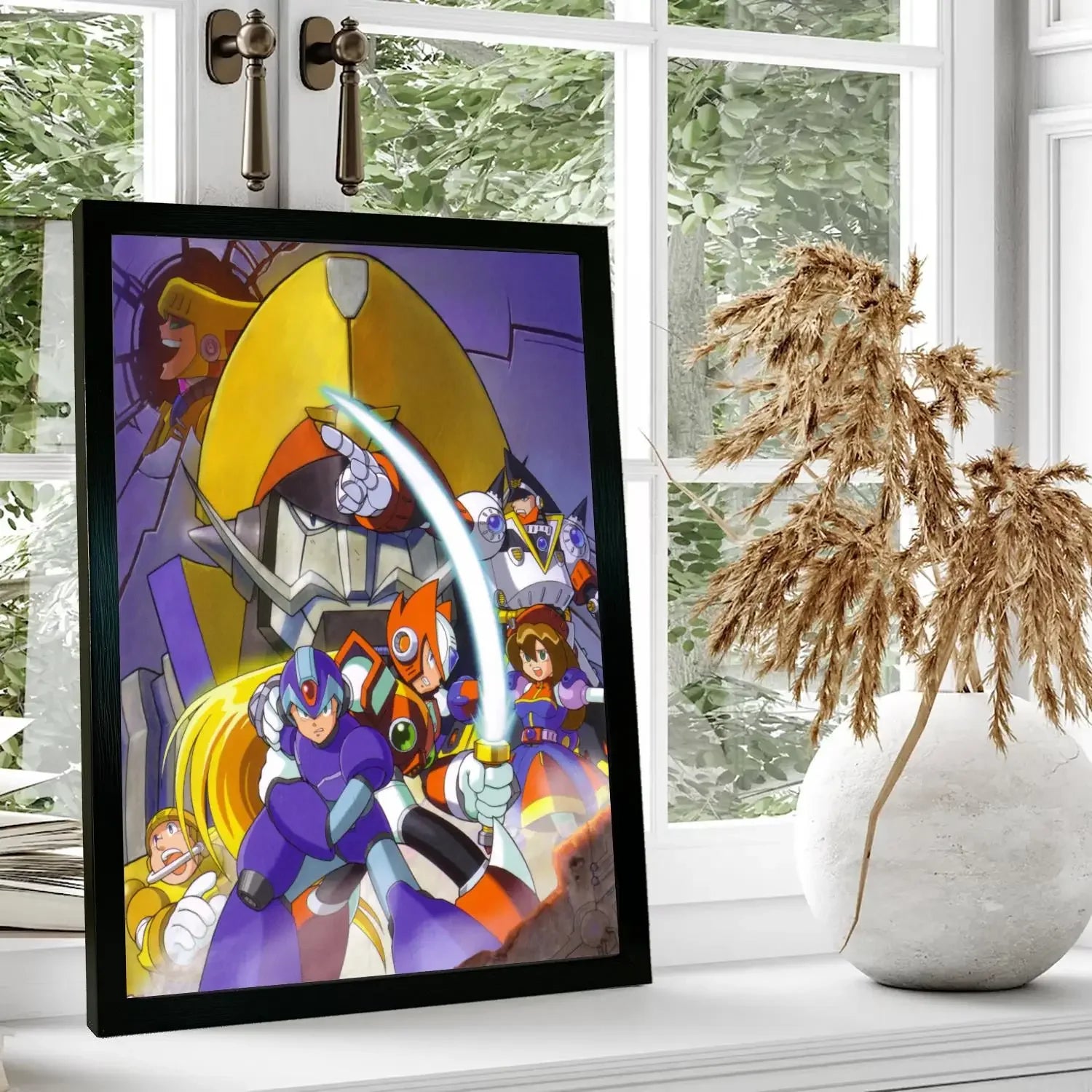mega man video games Canvas Art Poster, Wall Art, Picture Print, Modern Family, Bedroom Decor, Posters,Decorative painting