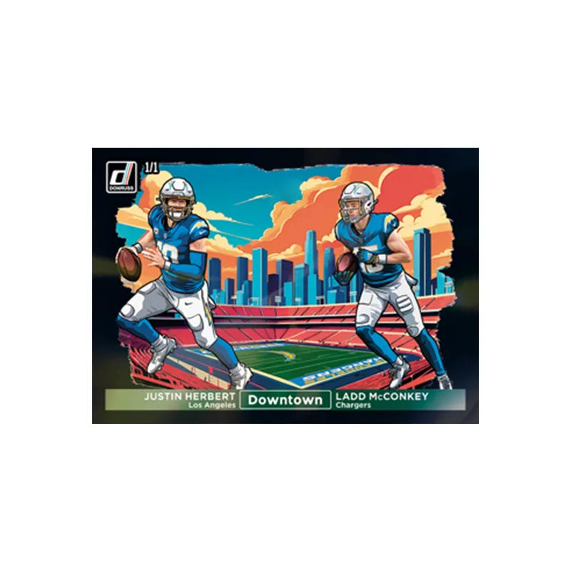 Panini 2024 Nfl Horizontal Downtown Black Joash Allen Tom Brady Justin Jefferson Diy Rugby Star Trading Cards Gift Collection