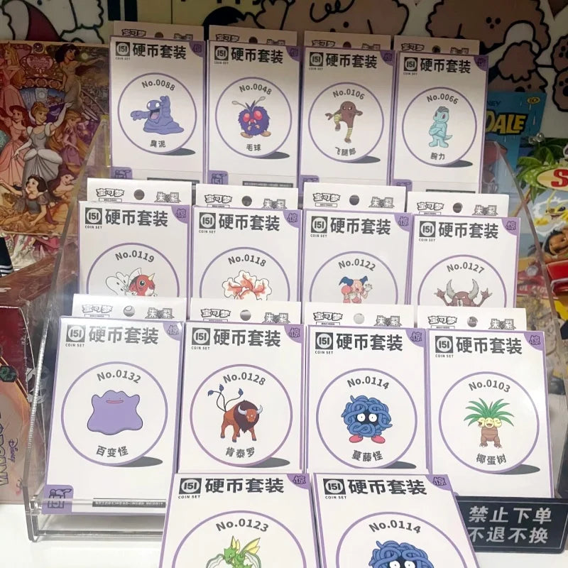 New Selling Original Poke Trading Ptcg Card 151C Jing Simplified Chinese Coin Set Random Style Birthday Gift Collection Card Toy
