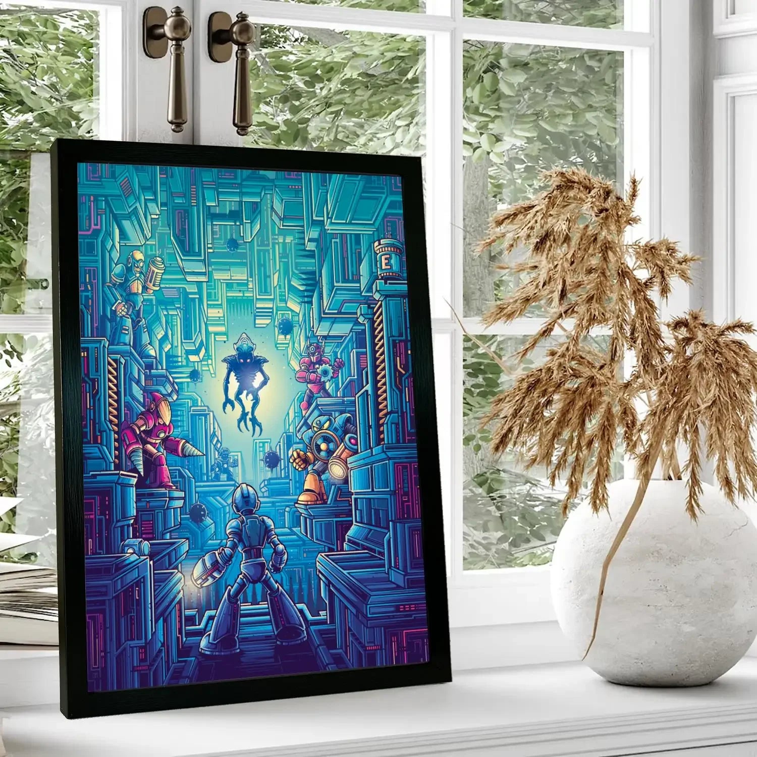 mega man video games Canvas Art Poster, Wall Art, Picture Print, Modern Family, Bedroom Decor, Posters,Decorative painting