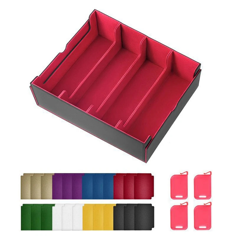 B49B-Upgrade Card Storage Box,TCG Deck Case,Fits 2400+ Single Sleeved Cards For MTG,Yugioh,TCG,Trading Cards Sport Cards