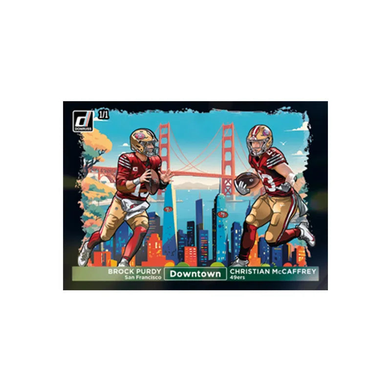 Panini 2024 Nfl Horizontal Downtown Black Joash Allen Tom Brady Justin Jefferson Diy Rugby Star Trading Cards Gift Collection