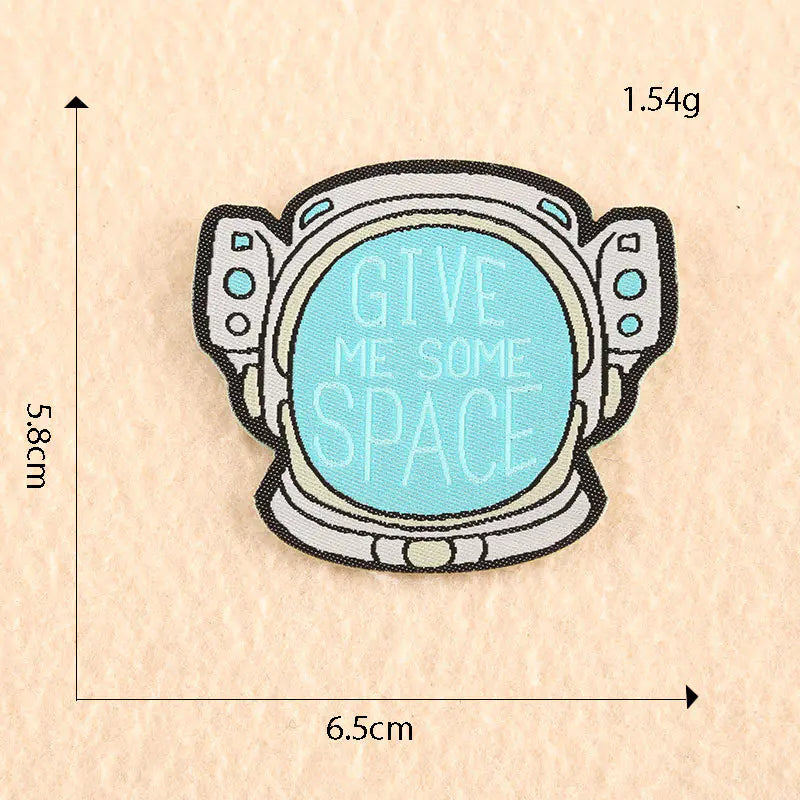 High-End Woven Cloth Embroidered Patch Stickers