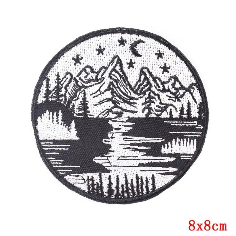 Punk Embroidery Cloth Patch Stickers for DIY Clothes